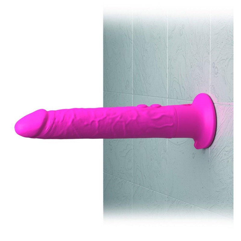 Długie dildo z grubą końcówką i przyssawką 19 cm